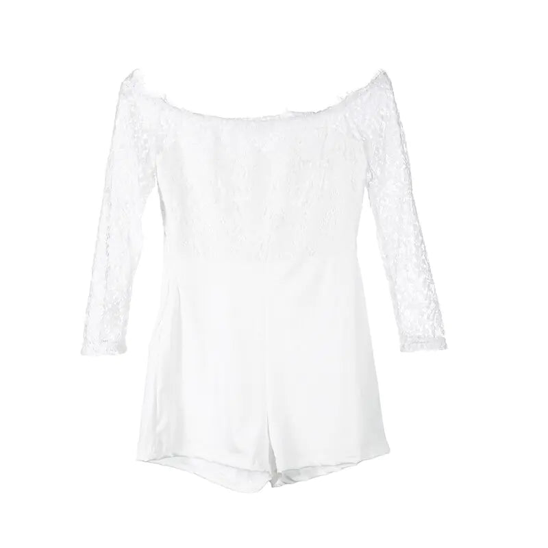 Women’s Lace Off Shoulder Jumpsuit Women