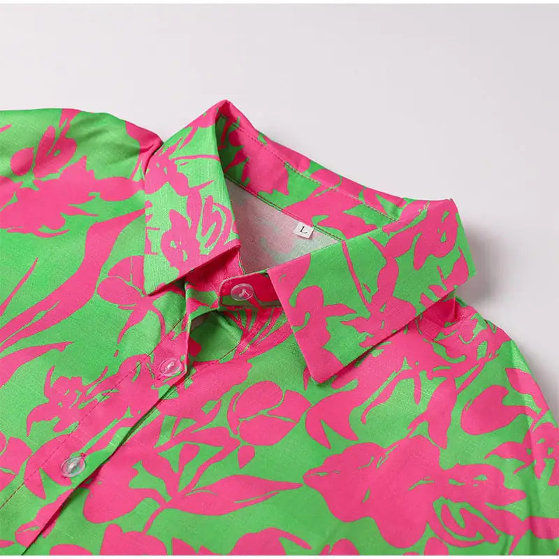 Matching Spring Set Shorts and Shirt Set