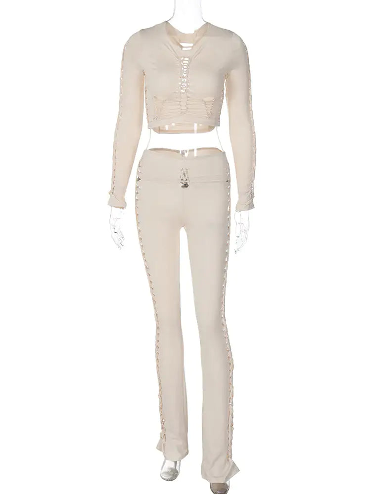 "Like It Hot" Cutout Pant Set