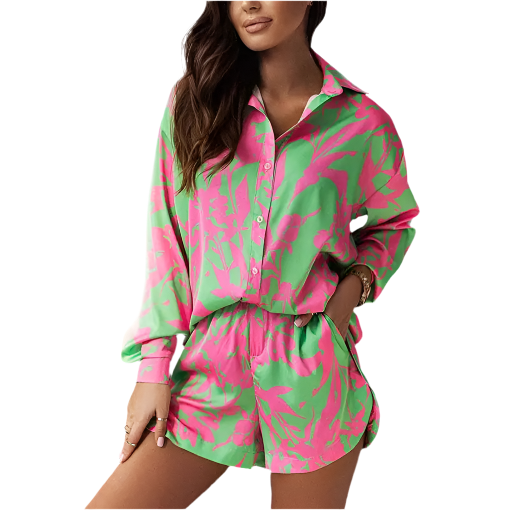 Matching Spring Set Shorts and Shirt Set