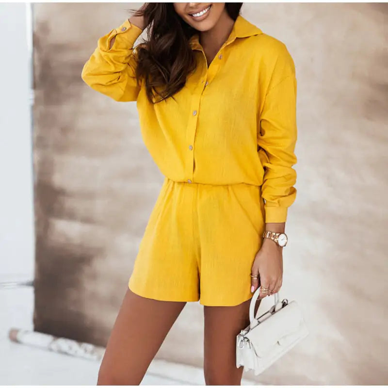 Matching Spring Set Shorts and Shirt Set