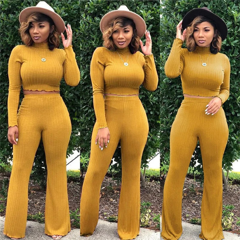 Women's 2-Piece Flare Matching Set