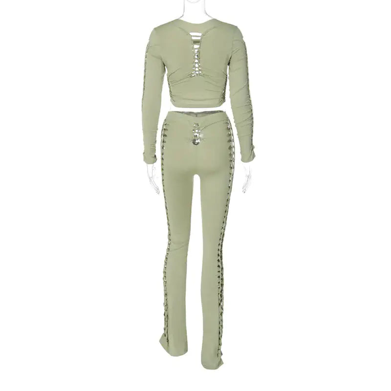 "Like It Hot" Cutout Pant Set