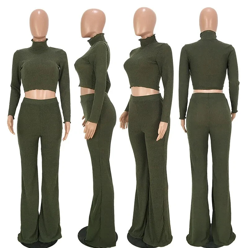 Women's 2-Piece Flare Matching Set