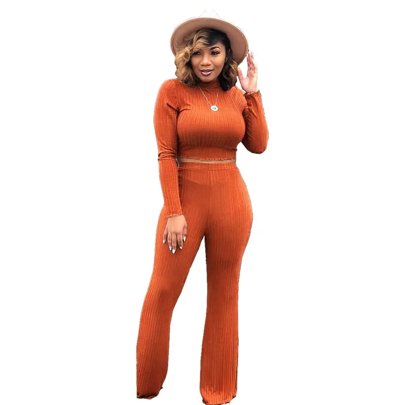 Women's 2-Piece Flare Matching Set