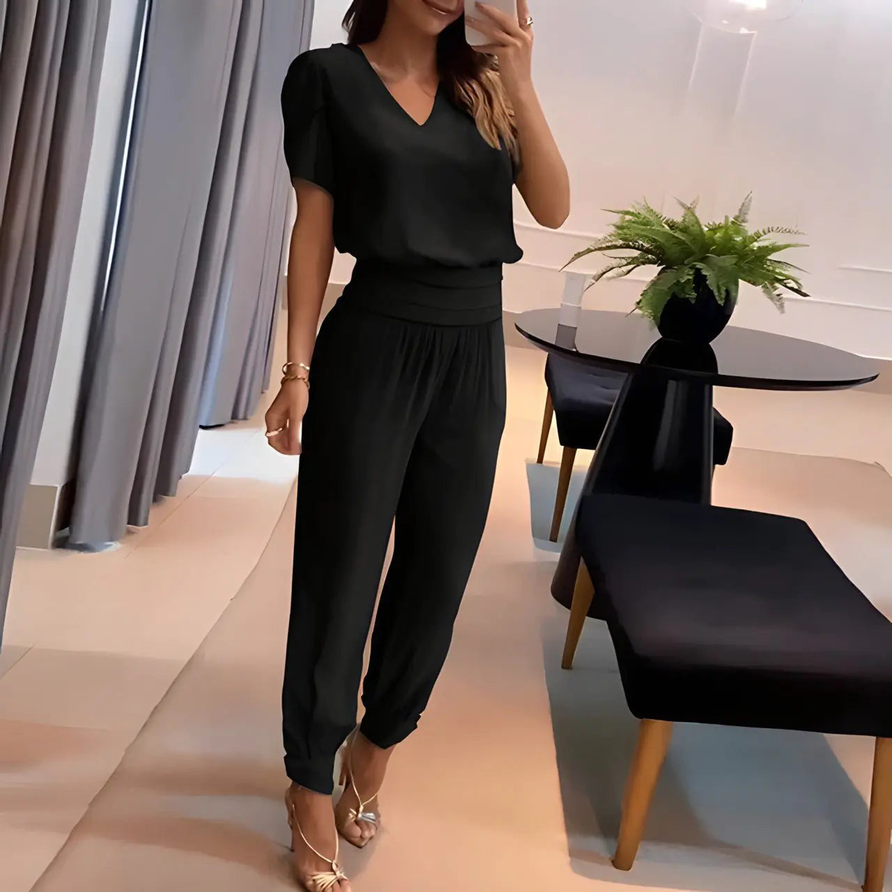 Spring Set Women Print Casual 2 Piece Set