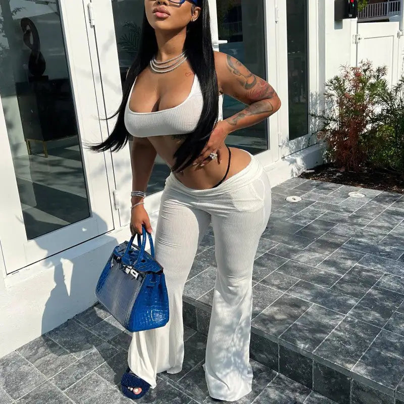 Women Flare Leg Leggings