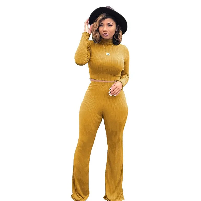 Women's 2-Piece Flare Matching Set