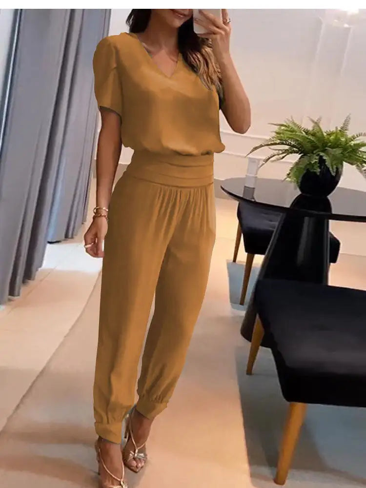 Spring Set Women Print Casual 2 Piece Set