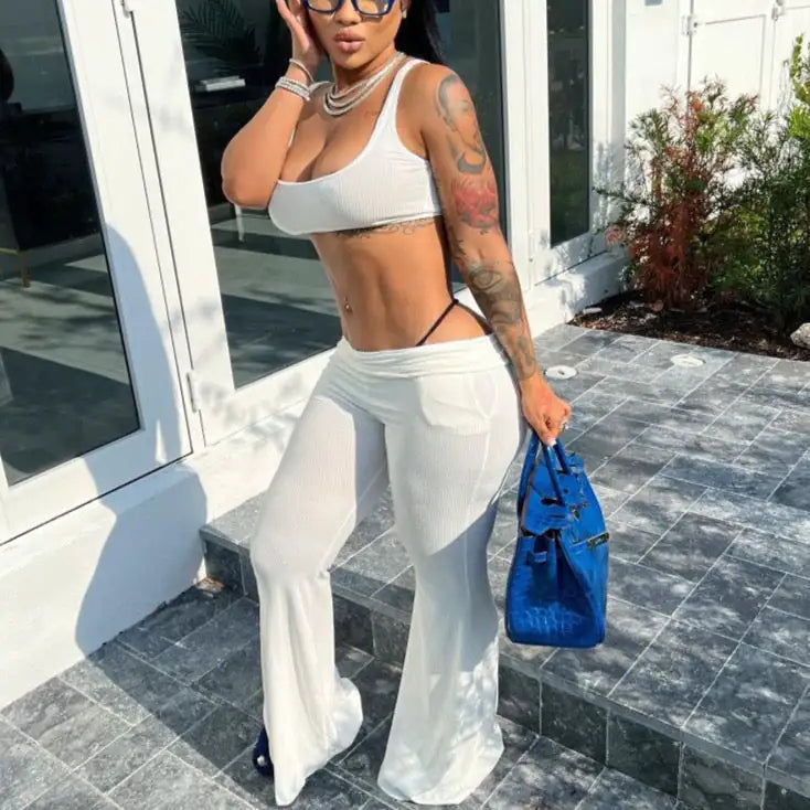 Women Flare Leg Leggings