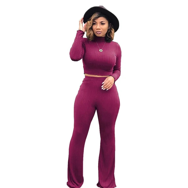 Women's 2-Piece Flare Matching Set