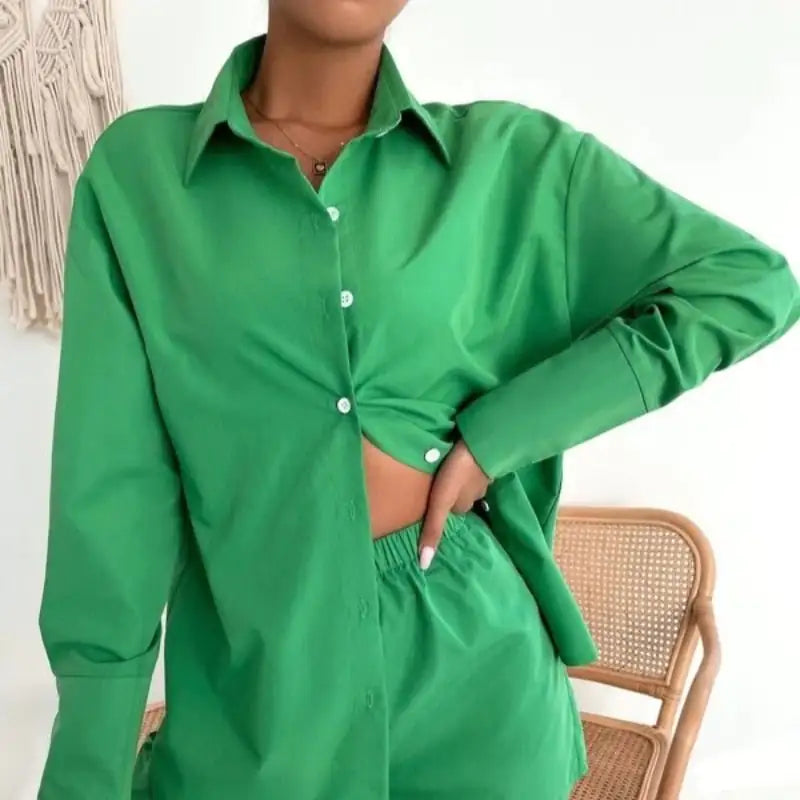 Matching Spring Set Shorts and Shirt Set
