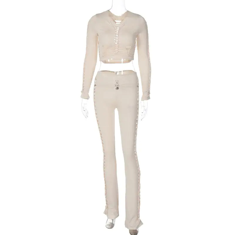 "Like It Hot" Cutout Pant Set
