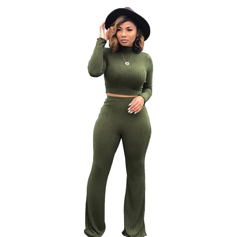Women's 2-Piece Flare Matching Set