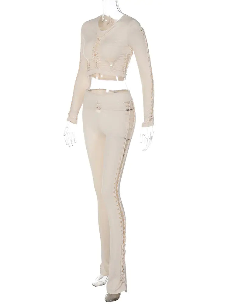 "Like It Hot" Cutout Pant Set