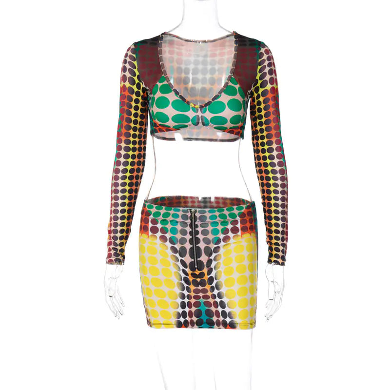 Want It All Printed Summer Skirt Set