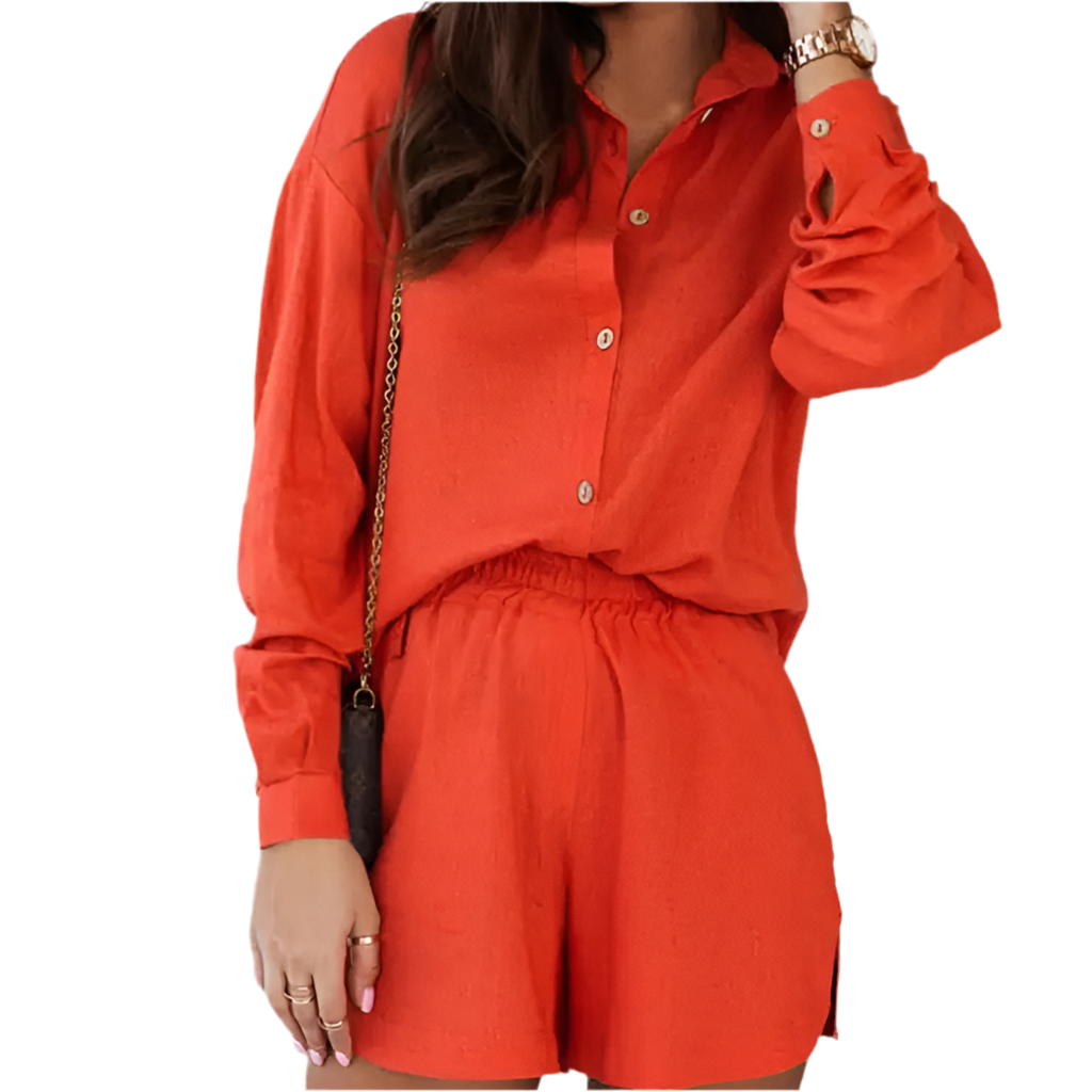 Matching Spring Set Shorts and Shirt Set