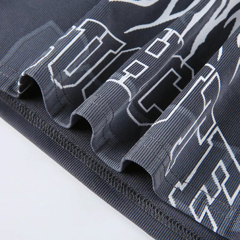 Hot Summer Thrill Graphic Print Skirt Matching Set