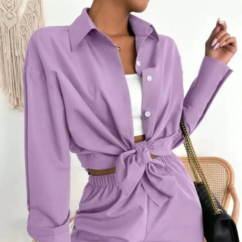 Matching Spring Set Shorts and Shirt Set