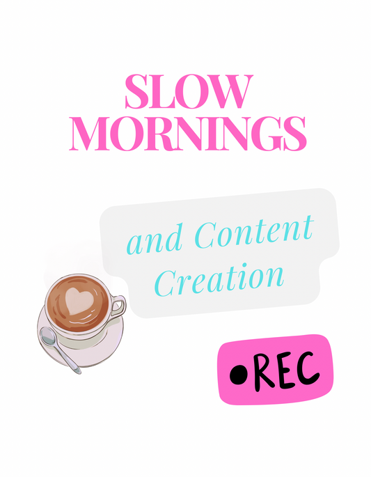Slow Morning and Content Creation T-Shirt