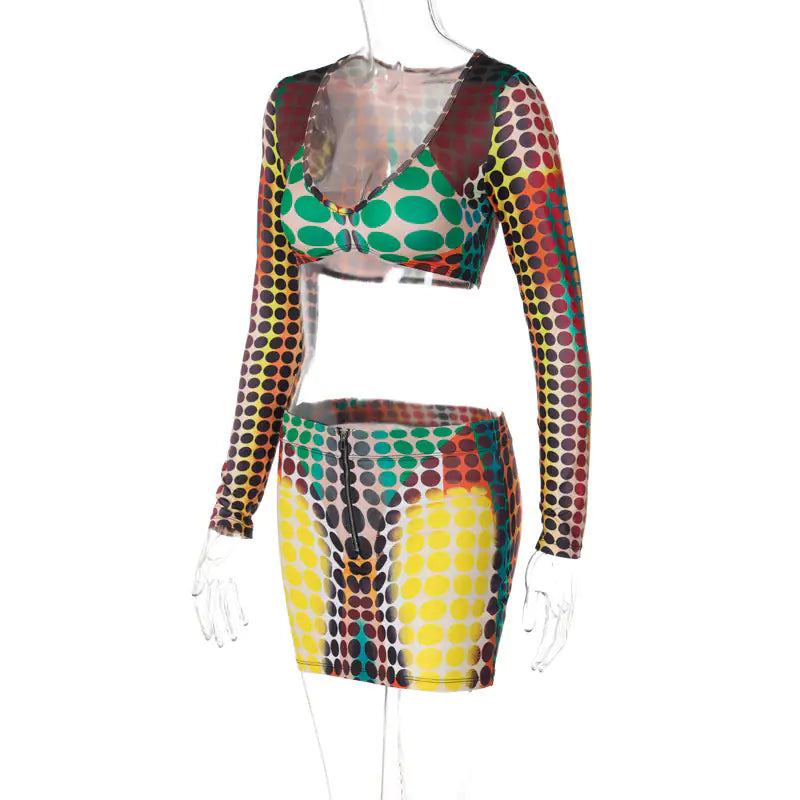 Want It All Printed Summer Skirt Set