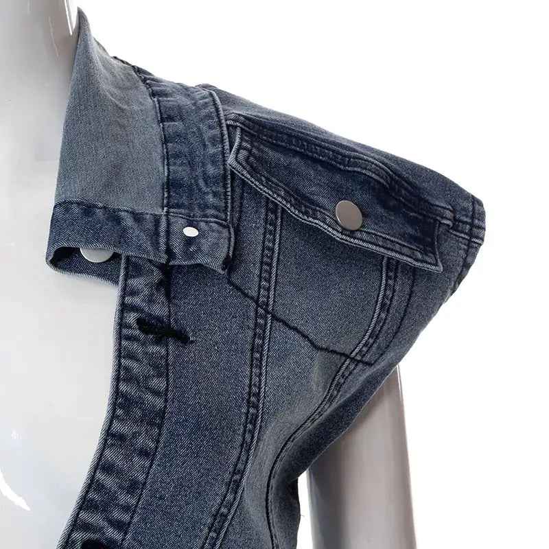 Casual Denim Summer Skirt Matching Set