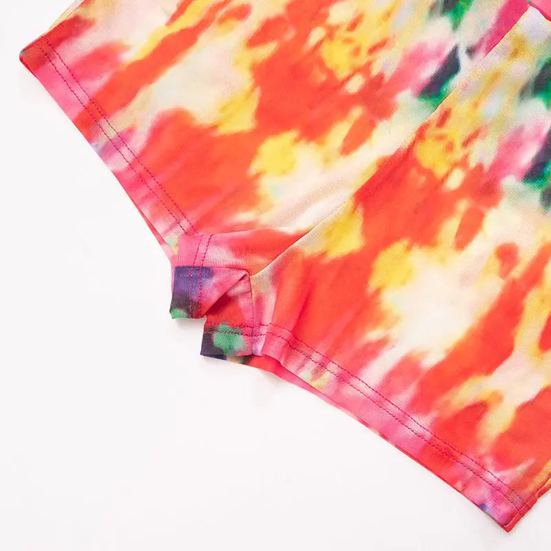 Got Her Own Printed Mesh Short Set