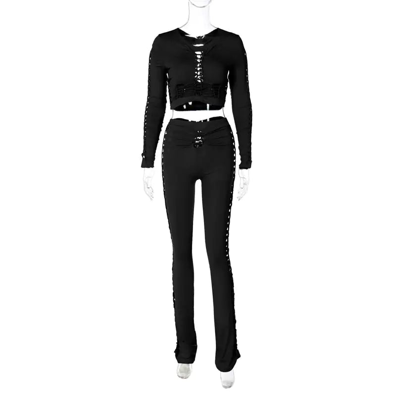 "Like It Hot" Cutout Pant Set