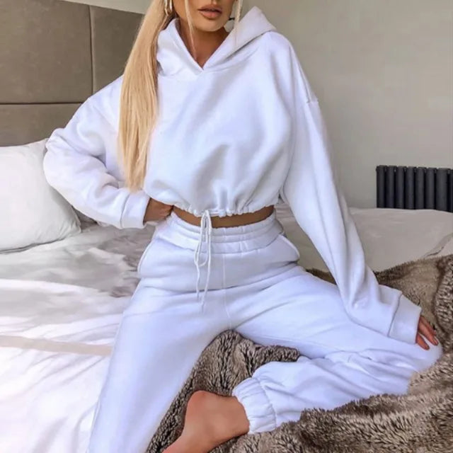 Casual Pocket Pant Two Piece Matching Sets Women