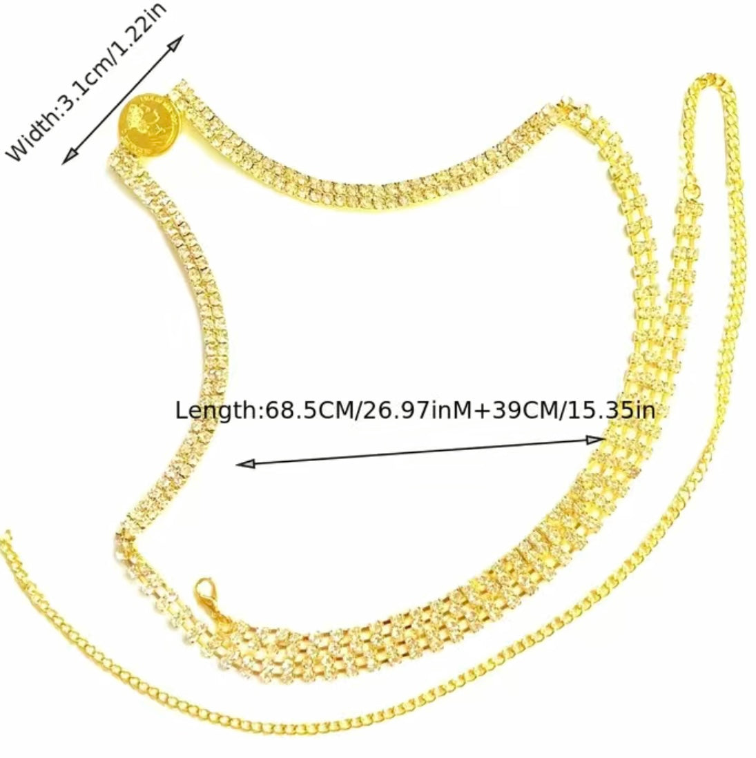 Rhinestone Belly Chain
