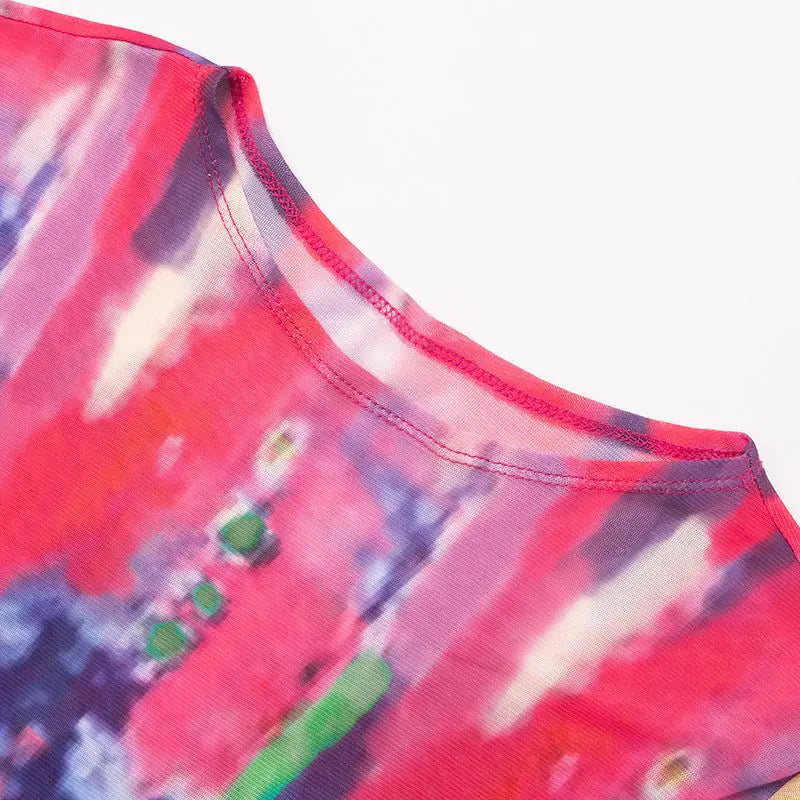 Got Her Own Printed Mesh Short Set