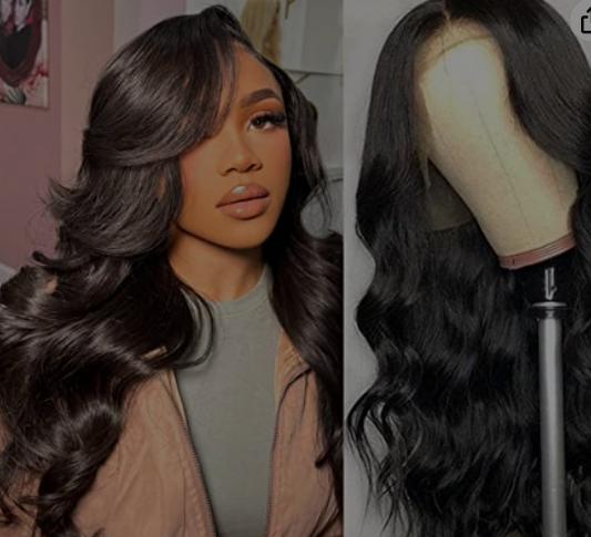 26Inch Lace Front Wigs Human Hair Pre Plucked Bleached Knots with Baby Hair Glueless 13x4 180% Density Brazilian Virgin Lace Frontal